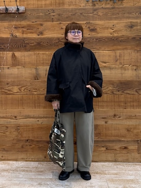 「PUAL CE CIN（ピュアルセシン）のアイテム」を使った、おおちゃん♡さん（レディース・156cm）の秋コーディネート