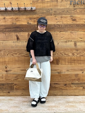 「スウェットコーデ」｜おおちゃん♡さん（レディース・156cm）の夏コーディネート