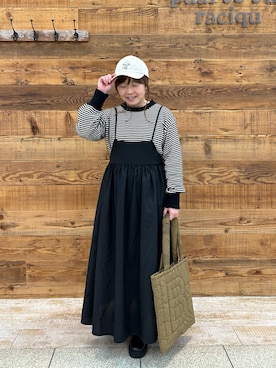 「PUAL CE CIN（ピュアルセシン）のアイテム（帽子）」を使った、おおちゃん♡さん（レディース・156cm）の冬コーディネート