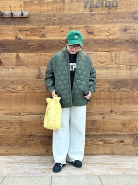 「PUAL CE CIN（ピュアルセシン）のアイテム（ブルゾン）」を使った、おおちゃん♡さん（レディース・156cm）の秋コーディネート
