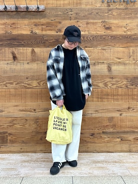 「PUAL CE CIN（ピュアルセシン）のアイテム（帽子）」を使った、おおちゃん♡さん（レディース・156cm）の冬コーディネート