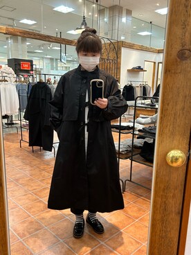 「PUAL CE CIN（ピュアルセシン）のアイテム（その他アウター）」を使った、おおちゃん♡さん（レディース・156cm）の冬コーディネート
