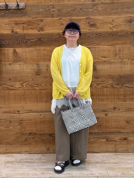 「PUAL CE CIN（ピュアルセシン）のアイテム」を使った、おおちゃん♡さん（レディース・156cm）の夏コーディネート