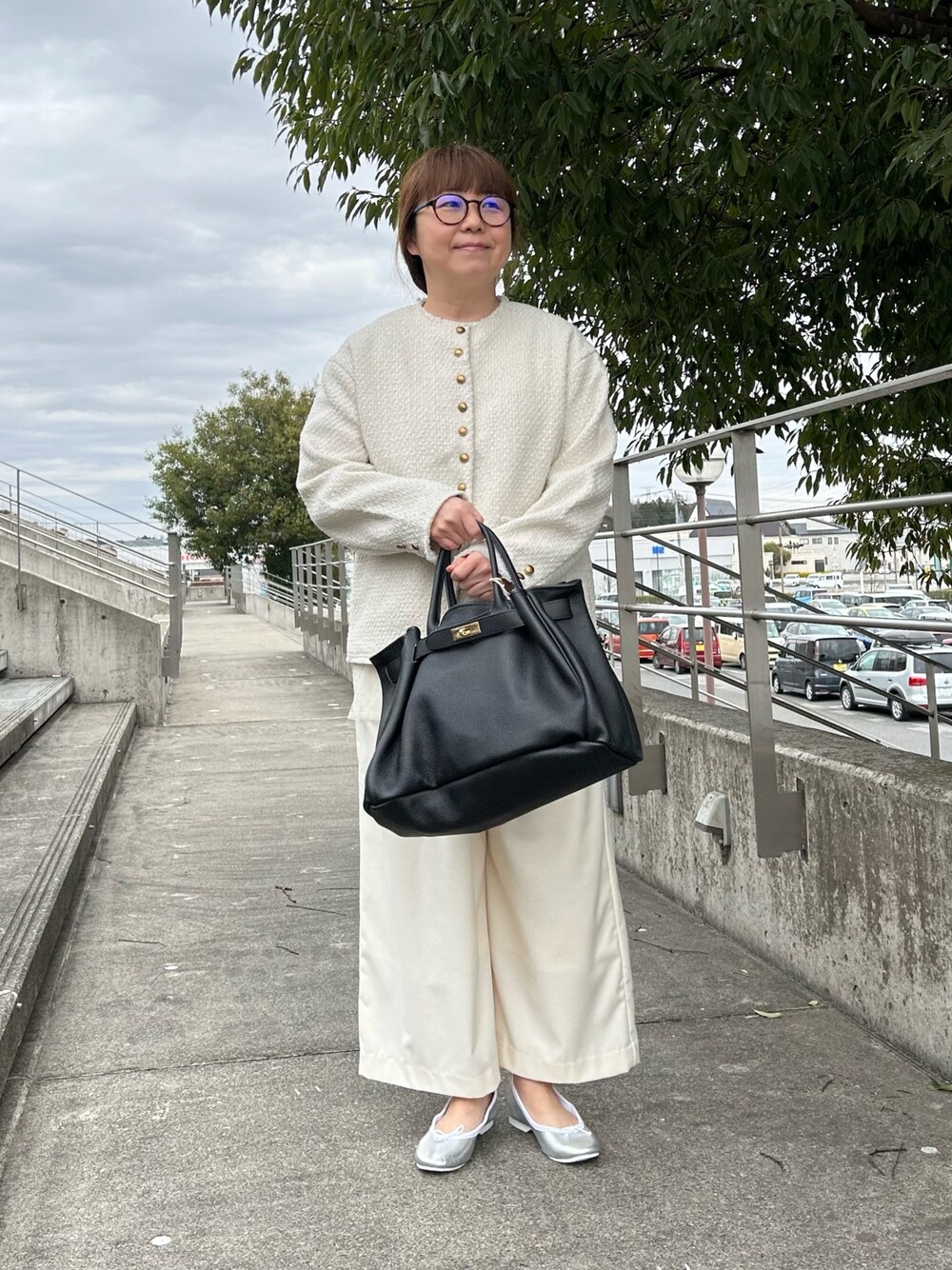 美品⭐︎リングツィードノーカラージャケット　ピュアルセシン リングツィードノーカラージャケット | PUAL CE CIN