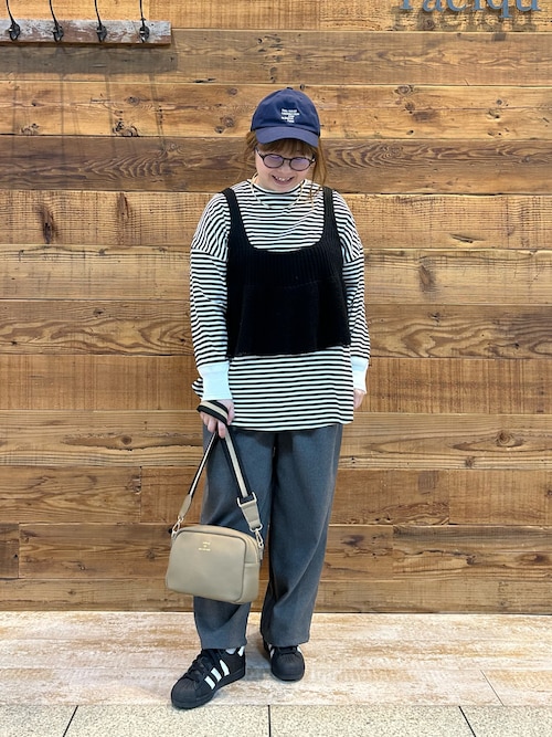 ツータック起毛スラックスパンツ（スラックス）｜PUAL CE CIN