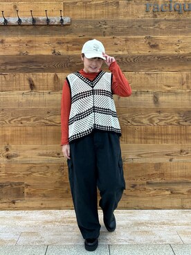 「PUAL CE CIN（ピュアルセシン）のアイテム（帽子）」を使った、おおちゃん♡さん（レディース・156cm）の秋コーディネート