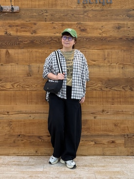 「PUAL CE CIN（ピュアルセシン）のアイテム」を使った、おおちゃん♡さん（レディース・156cm）の夏コーディネート