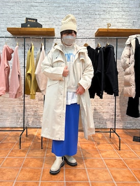 「GERRY（ジェリー）のアイテム（その他アウター）」を使った、おおちゃん♡さん（レディース・156cm）の冬コーディネート
