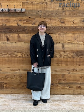 「アイテム（Tシャツ/カットソー、その他）」を使った、おおちゃん♡さん（レディース・156cm）の秋コーディネート