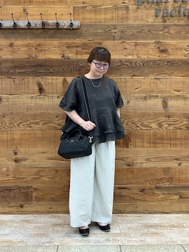 「PUAL CE CIN（ピュアルセシン）のアイテム（アクセサリー）」を使った、おおちゃん♡さん（レディース・156cm）の春コーディネート