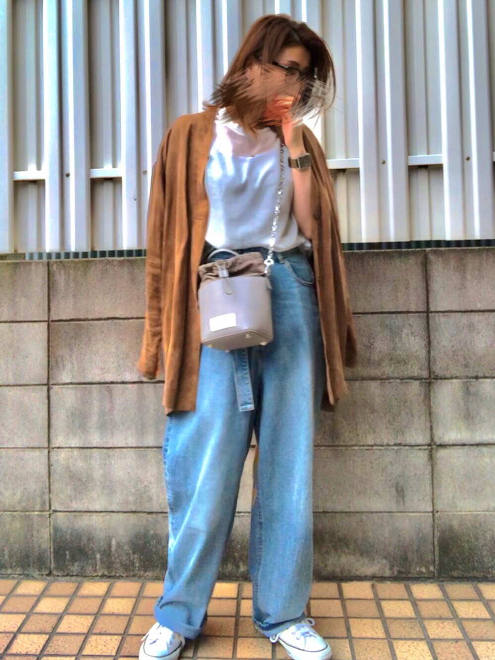 Ameri（アメリ）の「CROSS FRONT PAPA DENIM（デニムパンツ）」 - WEAR