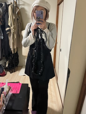 「classicalelf（クラシカルエルフ）のアイテム（スラックス）」を使った、yukinobdさん（レディース・156cm）の春コーディネート