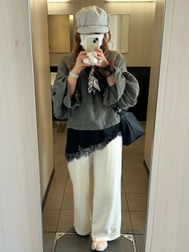 「アイテム（チュニック）」を使った、yukinobdさん（レディース・156cm）の秋コーディネート