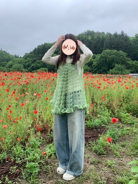 「Handmade（ハンドメイド）のアイテム」を使った、kaさん（レディース・167cm）の夏コーディネート