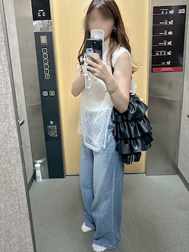 「LA BELLE ETUDE（ラベルエチュード）のアイテム（トップス）」を使った、kaさん（レディース・167cm）の夏コーディネート
