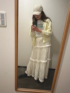 「merry jenny（メリージェニー）のアイテム（帽子）」を使った、kaさん（レディース・167cm）の夏コーディネート