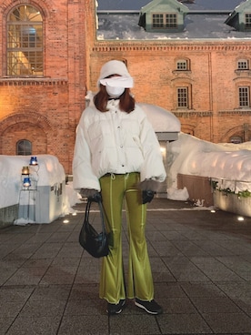 「SNIDEL（スナイデル）のアイテム（ダウンジャケット/コート）」を使った、kaさん（レディース・167cm）の冬コーディネート