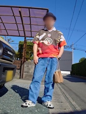 「UMBRO（アンブロ）のアイテム」を使った、カホンさん（メンズ・169cm）の春コーディネート