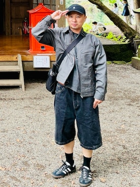 「アイテム（その他アウター）」を使った、DJPKPa.k.a.彭開朋さん（メンズ・160cm）の秋コーディネート