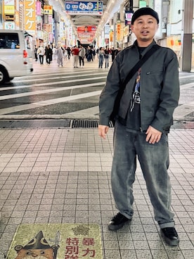 「アイテム（その他トップス）」を使った、DJPKPa.k.a.彭開朋さん（メンズ・160cm）の秋コーディネート