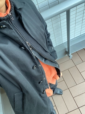 「Levi's（リーバイス）のアイテム（その他）」を使った、Kei Makuさん（メンズ・176cm）の冬コーディネート