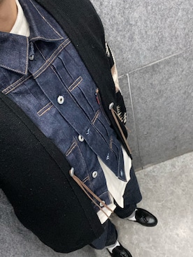 「Levi's（リーバイス）のアイテム（その他）」を使った、Kei Makuさん（メンズ・176cm）の冬コーディネート