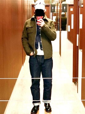 「Levi's（リーバイス）のアイテム（その他）」を使った、Kei Makuさん（メンズ・176cm）の冬コーディネート