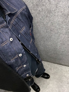 「Levi's（リーバイス）のアイテム（その他）」を使った、Kei Makuさん（メンズ・176cm）の冬コーディネート