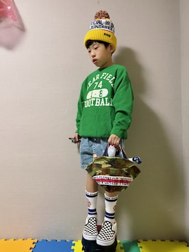 「カラー×コーデ」｜HeROさん（キッズ・122cm）の冬コーディネート
