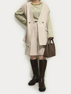 まかろにさん（レディース・157cm）の秋コーディネート