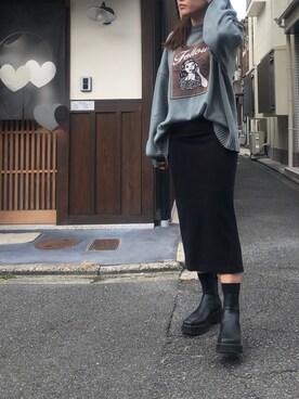 ®️さん（レディース・162cm）の冬コーディネート