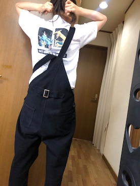 「La-gemme（ラジェム）のアイテム（サロペット/オーバーオール）」を使った、®️さん（レディース・162cm）の夏コーディネート