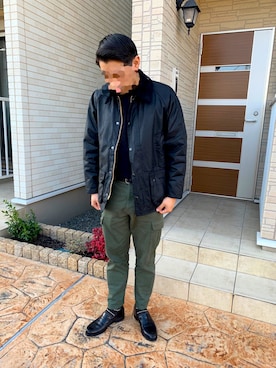 つばささんの「#【Barbour/バブアー】BEDALE WAXED COTTON/ビデイル/MWX0018/ハンティングジャケット/オイルドジャケット」を使ったコーディネート