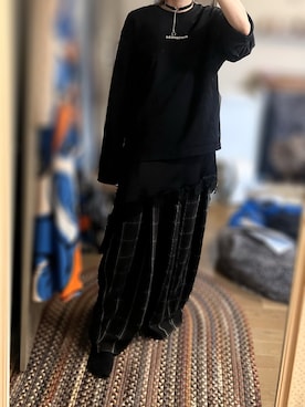 「アイテム（チョーカー）」を使った、ゆさん（レディース・165cm）の秋コーディネート