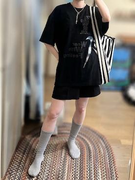 「marimekko（マリメッコ）のアイテム（バッグ）」を使った、ゆさん（レディース・165cm）の夏コーディネート