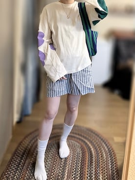 「marimekko（マリメッコ）のアイテム」を使った、ゆさん（レディース・165cm）の春コーディネート