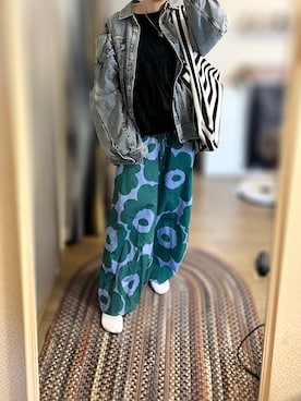 「marimekko（マリメッコ）のアイテム」を使った、ゆさん（レディース・165cm）の春コーディネート