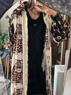 「ネコ」｜「アイテム（アクセサリー）」を使った、ゆさん（レディース・165cm）の冬コーディネート