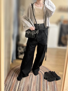 「アイテム（チョーカー）」を使った、ゆさん（レディース・165cm）の秋コーディネート