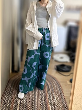 「marimekko（マリメッコ）のアイテム」を使った、ゆさん（レディース・165cm）の春コーディネート
