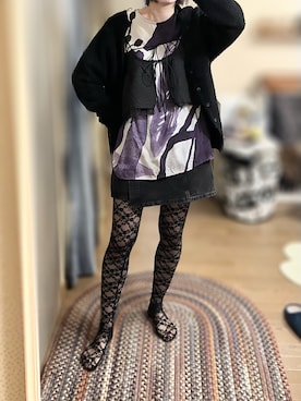 「アイテム（タイツ/ストッキング）」を使った、ゆさん（レディース・165cm）の冬コーディネート