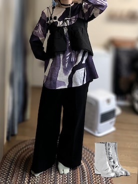 「アイテム（チョーカー）」を使った、ゆさん（レディース・165cm）の冬コーディネート