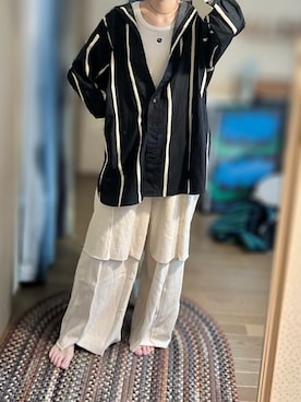 「アイテム（スウェットパンツ）」を使った、ゆさん（レディース・165cm）の夏コーディネート