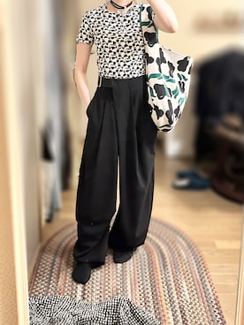 「marimekko（マリメッコ）のアイテム」を使った、ゆさん（レディース・165cm）の春コーディネート