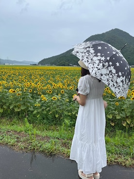 「アイテム（長傘）」を使った、K Y O K Oさん（レディース・157cm）の夏コーディネート