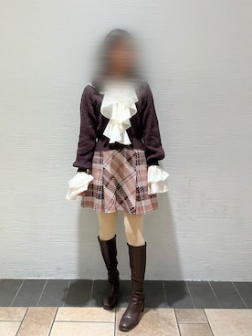 「アイテム（レッグウェア）」を使った、K Y O K Oさん（レディース・157cm・20代）の秋コーディネート