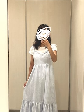 「水色」｜「アイテム（ワンピース/ドレス）」を使った、K Y O K Oさん（レディース・157cm）の夏コーディネート