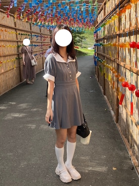 「MAJESTIC LEGON（マジェスティックレゴン）のアイテム」を使った、K Y O K Oさん（レディース・157cm）の秋コーディネート