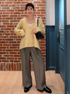 「アイテム（タンクトップ）」を使った、あやかさん（レディース・163cm・30代）の秋コーディネート