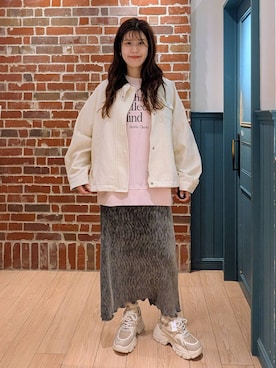 「アイテム（その他アウター）」を使った、あやかさん（レディース・163cm・30代）の秋コーディネート